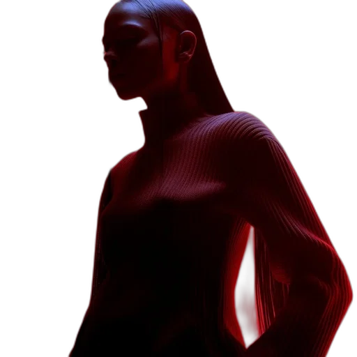 dress, jacket, face, robot, 3d render, photorealistic, concept art, cyberpunk transparent PNG cut-out