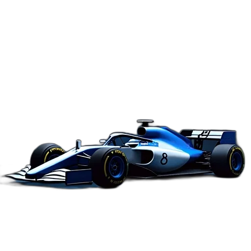 car, concept art, 3d render, photorealistic, cartoon, blue, sleek, white transparent PNG cut-out