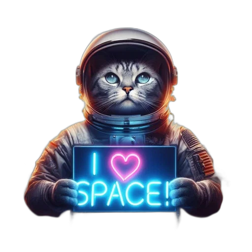 robot, face, concept art, pixel art, fantasy art, 3d render, outer space, neon lights transparent PNG cut-out