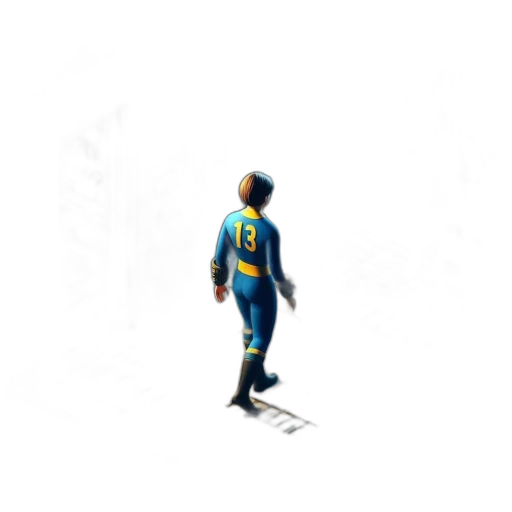 robot, jacket, staff, animal, pixel art, concept art, 3d render, comic book art transparent PNG cut-out
