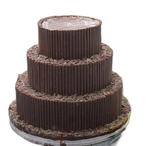 food, crown, hat, 3d render, three-tiered, chocolate, cake, shavings transparent PNG cut-out