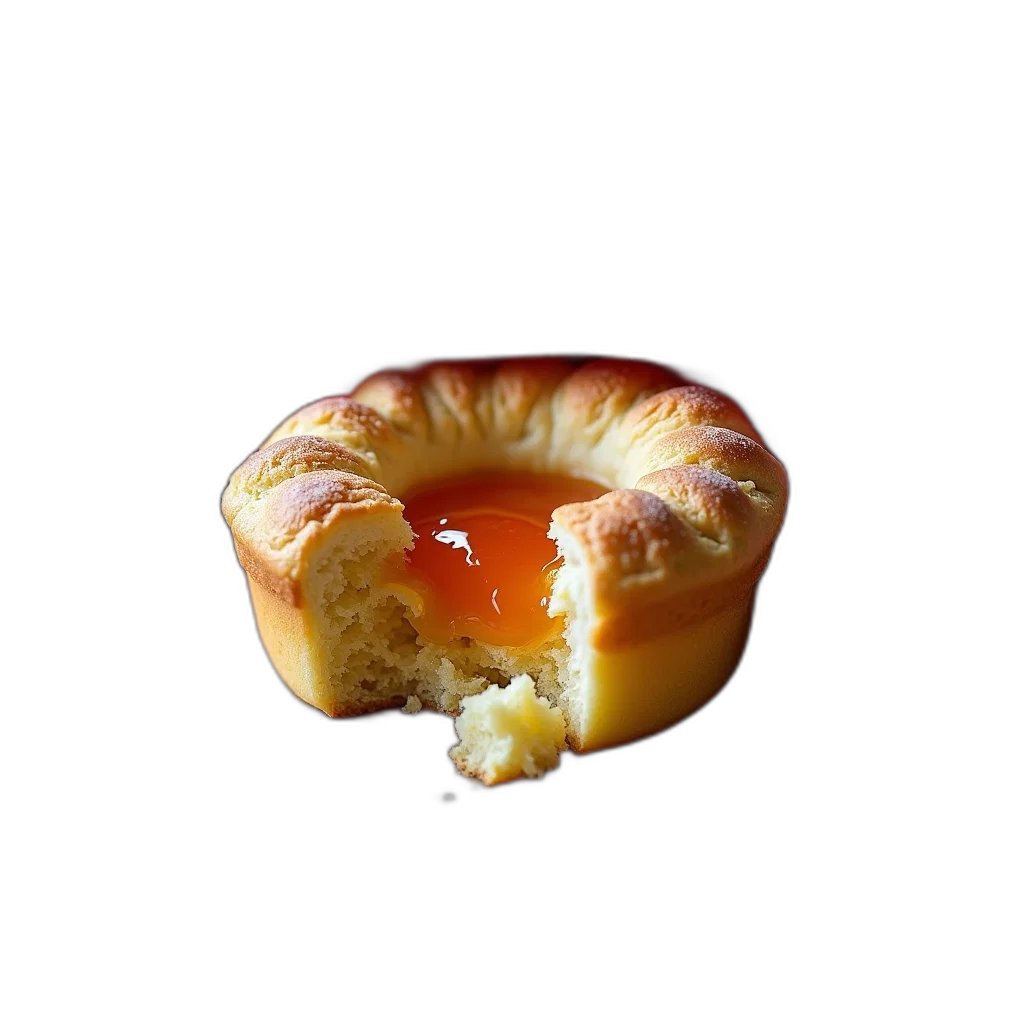 crown, food, jacket, face, 3d render, photorealistic, partially, eaten transparent PNG cut-out