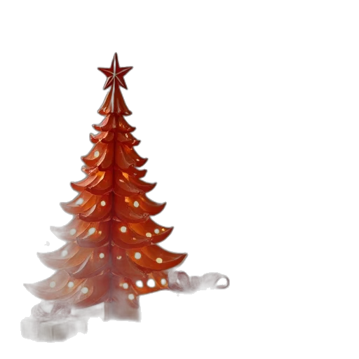 tree, jewelry, 3d render, paper transparent PNG cut-out