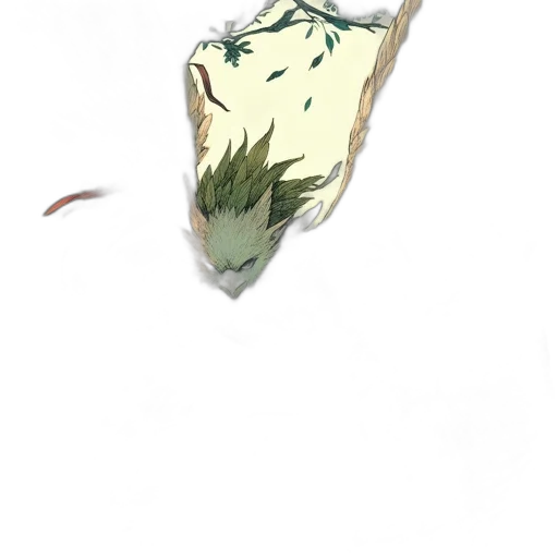 mask, food, flower, crown, watercolor, concept art, anime, photorealistic transparent PNG cut-out