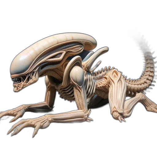 creature, dragon, animal, robot, concept art, 3d render, fantasy art, outer space transparent PNG cut-out
