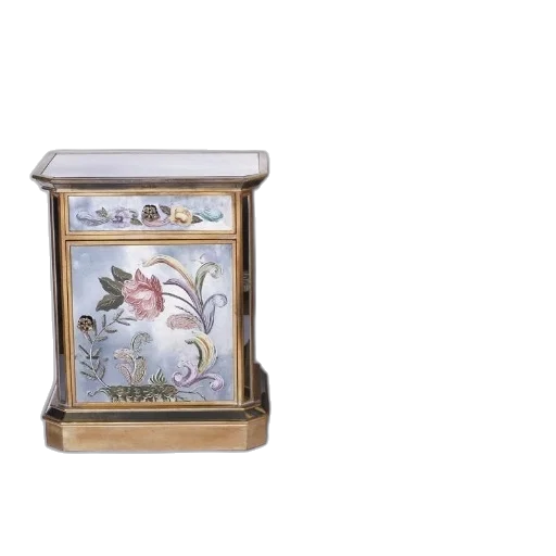 furniture, jewelry, underwater, pair, ornate, gilded, nightstands, floral transparent PNG cut-out