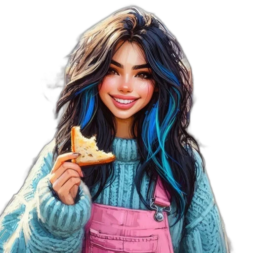 jacket, food, face, photorealistic, fantasy art, concept art, cartoon, snow transparent PNG cut-out