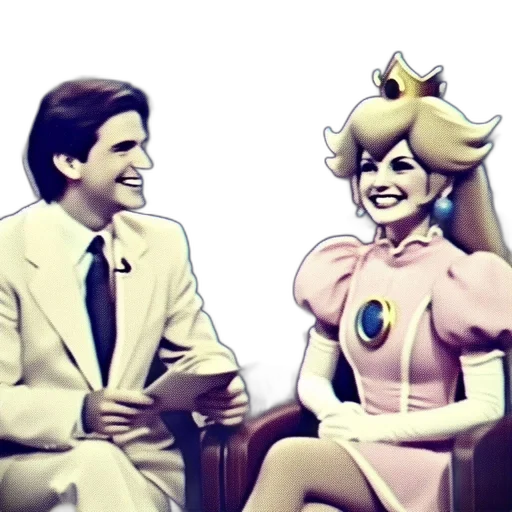 crown, dress, hair, furniture, vaporwave, cartoon, concept art, outer space transparent PNG cut-out