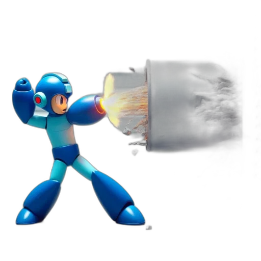 robot, weapon, staff, sword, concept art, pixel art, 3d render, comic book art transparent PNG cut-out