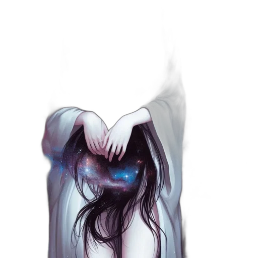 mask, dress, face, creature, concept art, fantasy art, watercolor, pixel art transparent PNG cut-out