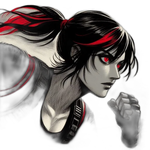 mask, face, concept art, fantasy art, comic book art, anime, red, dark transparent PNG cut-out
