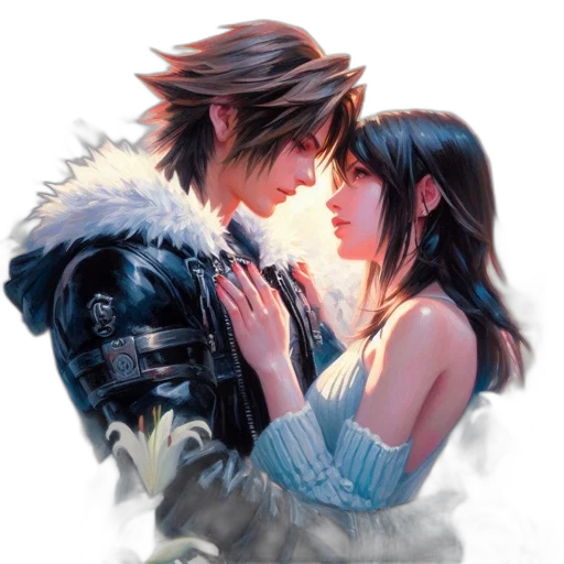 fantasy art, concept art, pixel art, watercolor, fog, fire, monochrome, two transparent PNG cut-out