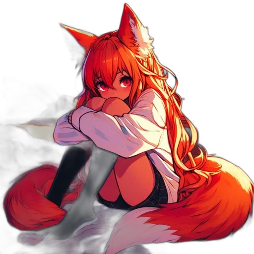 staff, animal, creature, pixel art, anime, fantasy art, watercolor, fire transparent PNG cut-out