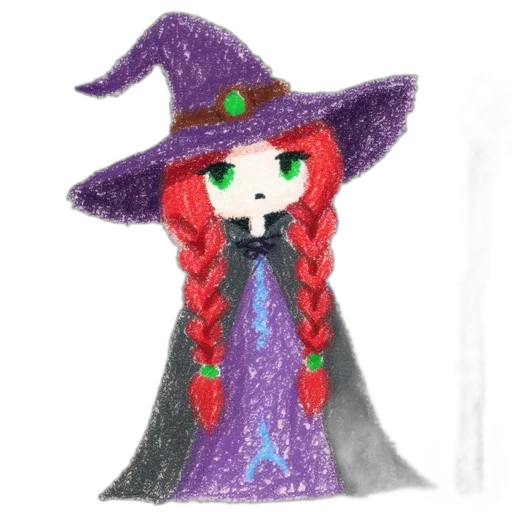 dress, hat, staff, fantasy art, pixel art, concept art, watercolor, dark transparent PNG cut-out