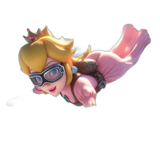 crown, weapon, concept art, 3d render, vaporwave, adventurous, scene, features transparent PNG cut-out