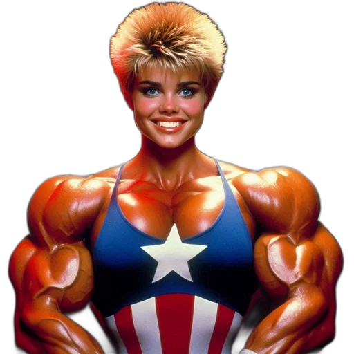 comic book art, concept art, photorealistic, cartoon, athletic, woman, resembling, captain transparent PNG cut-out