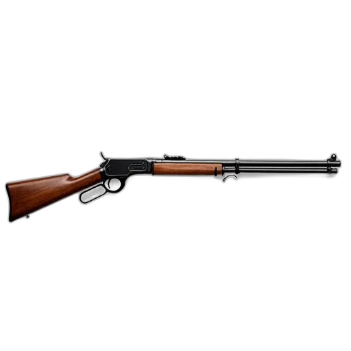 weapon, vintage, rifle, wooden, stock, metal, barrel, displayed transparent PNG cut-out