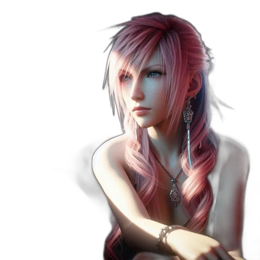 jewelry, fantasy art, photorealistic, concept art, anime, pastel, red, colorful transparent PNG cut-out
