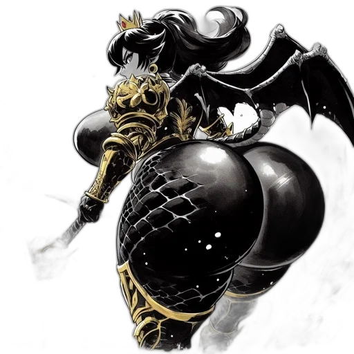 dragon, crown, sword, weapon, concept art, fantasy art, comic book art, 3d render transparent PNG cut-out