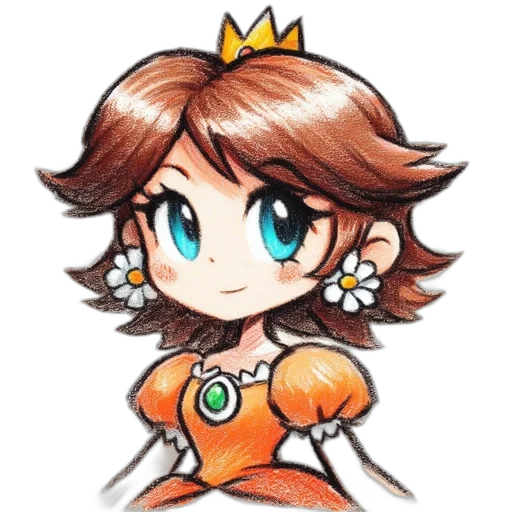 crown, dress, jewelry, hair, pixel art, watercolor, cartoon, concept art transparent PNG cut-out