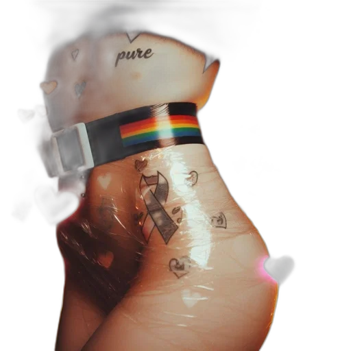 bottle, dress, hat, weapon, watercolor, concept art, photorealistic, vaporwave transparent PNG cut-out