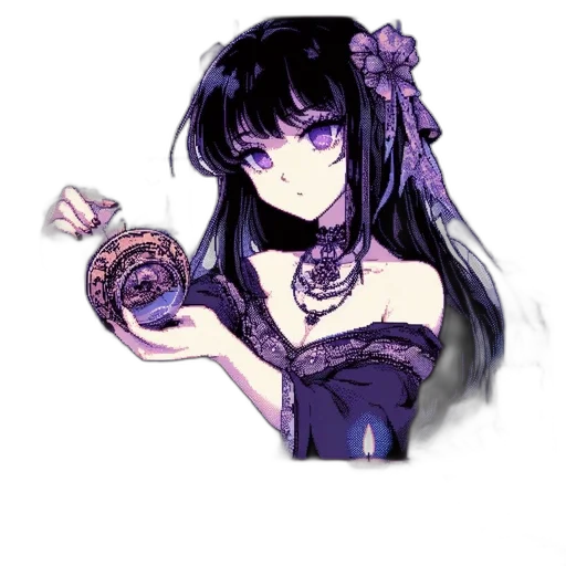 staff, jewelry, weapon, flower, anime, pixel art, fantasy art, concept art transparent PNG cut-out