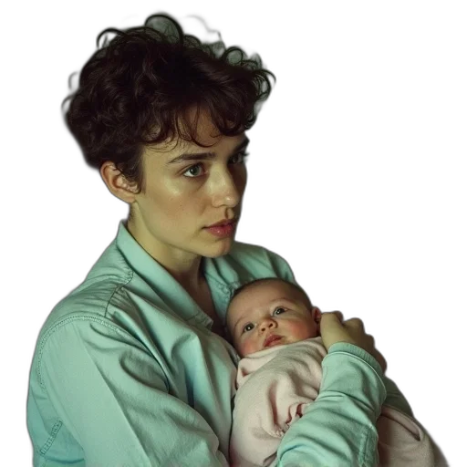 jacket, face, photorealistic, oil painting, concept art, vaporwave, underwater, babyshambles transparent PNG cut-out