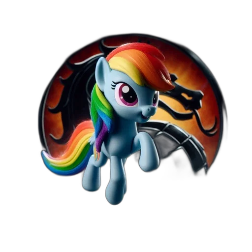 dragon, 3d render, fantasy art, pixel art, concept art, animated, multicolored, pony transparent PNG cut-out