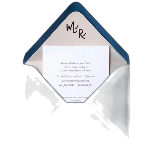 jewelry, blue, envelope, white transparent PNG cut-out
