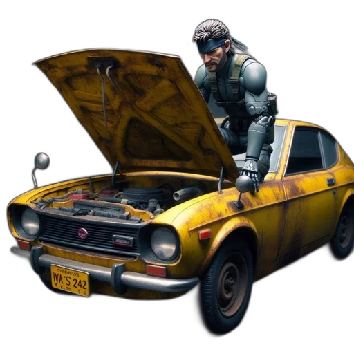 car, weapon, robot, concept art, 3d render, photorealistic, fantasy art, solid transparent PNG cut-out