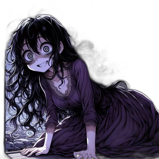 dress, face, mask, creature, fantasy art, anime, concept art, comic book art transparent PNG cut-out