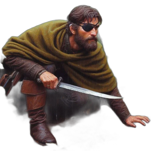 sword, staff, weapon, concept art, fantasy art, comic book art, pixel art, man transparent PNG cut-out