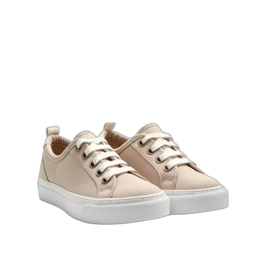 shoes, earth tones, pastel, pair, beige, canvas, sneakers, white transparent PNG cut-out