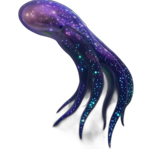 creature, hair, staff, animal, concept art, fantasy art, 3d render, vaporwave transparent PNG cut-out