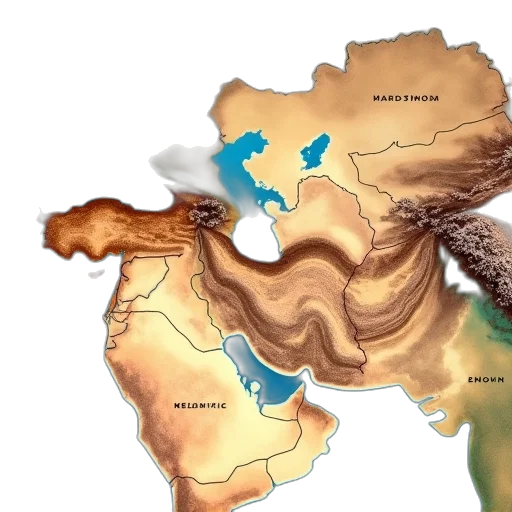 3d render, map, roman, empire transparent PNG cut-out