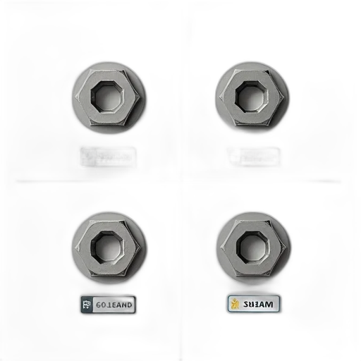 jewelry, 3d render, photorealistic, set, four, identical, metal, screws transparent PNG cut-out