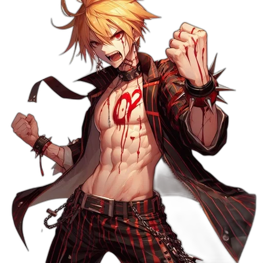 concept art, pixel art, comic book art, fantasy art, red, dark, animated, character transparent PNG cut-out