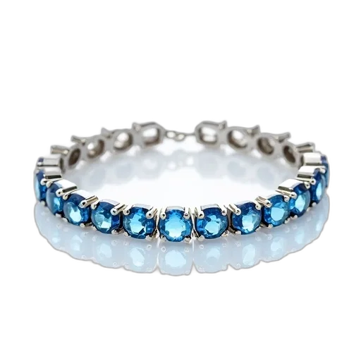 jewelry, crown, blue, silver, bracelet, gemstones, displayed, against transparent PNG cut-out