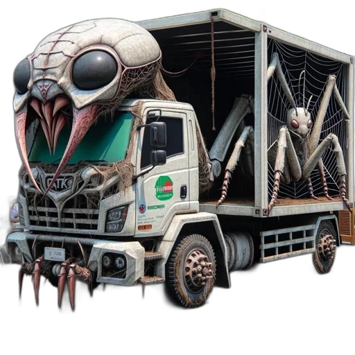 creature, robot, animal, mask, concept art, 3d render, fantasy art, unusual transparent PNG cut-out