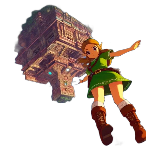 weapon, dress, staff, furniture, concept art, pixel art, 3d render, fantasy art transparent PNG cut-out