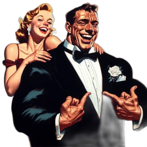 comic book art, cartoon, concept art, photorealistic, two, individuals, one, formal transparent PNG cut-out