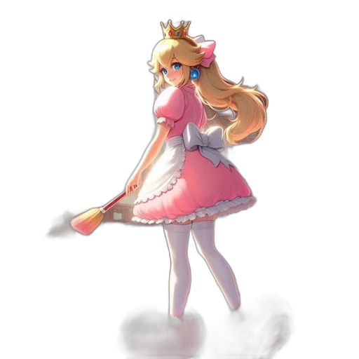 staff, dress, weapon, crown, concept art, 3d render, pixel art, fantasy art transparent PNG cut-out