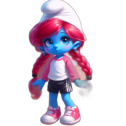 staff, hat, jacket, concept art, 3d render, vaporwave, fantasy art, blue transparent PNG cut-out