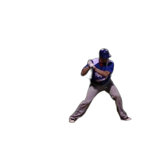 creature, baseball, player, blue, uniform, bat transparent PNG cut-out