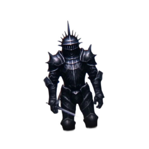 robot, staff, creature, weapon, 3d render, concept art, fantasy art, monochrome transparent PNG cut-out