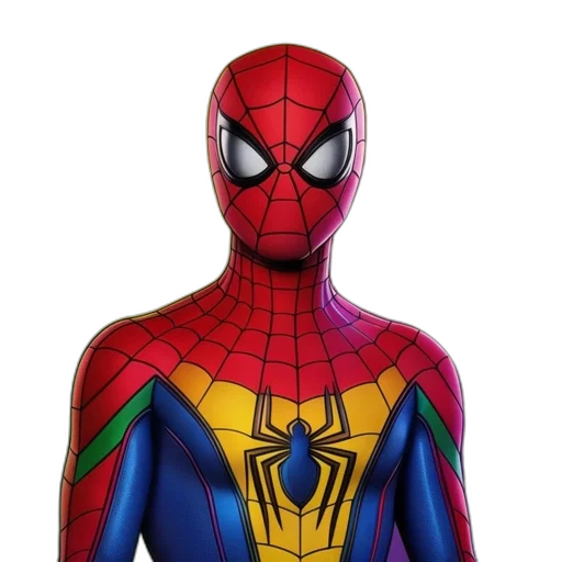 mask, animal, comic book art, concept art, 3d render, photorealistic, spider-man, wearing transparent PNG cut-out