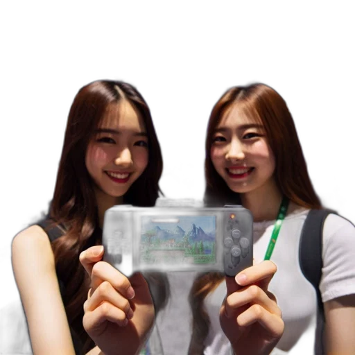 robot, photorealistic, 3d render, concept art, oil painting, two, young, women transparent PNG cut-out