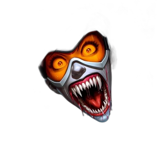 mask, creature, face, staff, concept art, 3d render, pixel art, photorealistic transparent PNG cut-out