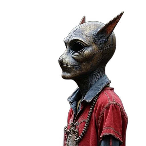 mask, staff, animal, jacket transparent PNG cut-out