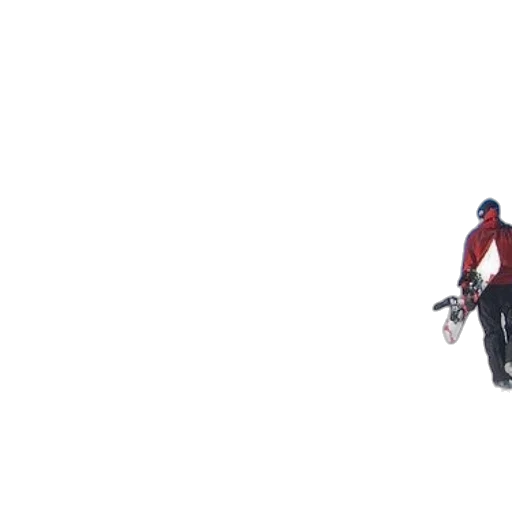 jacket, 3d render, concept art, pixel art, snow, outer space, red, snowboarder transparent PNG cut-out